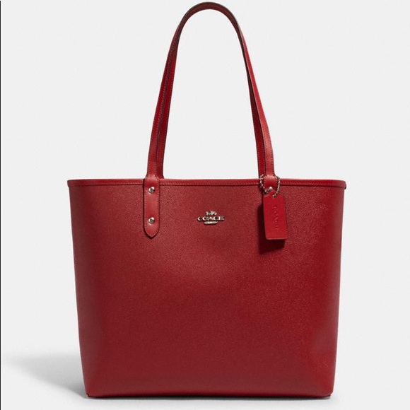 🐞 Coach Reversible City Tote Ladybug Print - Picture 2 of 9